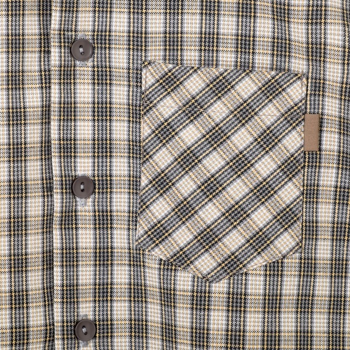 Сорочка для мальчика, рост 134 см, цвет голубой,клетка