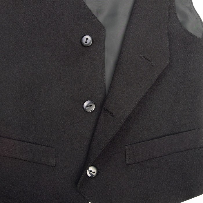 Жилет для мальчика, рост 110 см, цвет черный