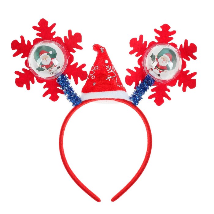 Карнавальный ободок "Снежинка" световой