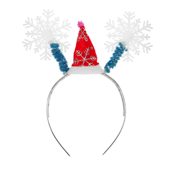 Карнавальный ободок "Снежинки" световой