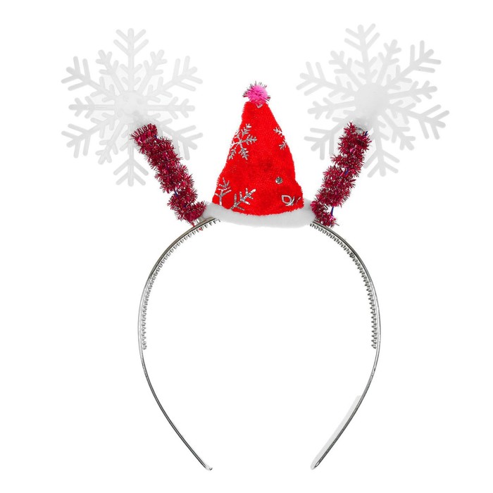 Карнавальный ободок "Снежинки" световой