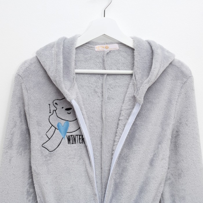 Комбинезон женский KAFTAN "Bear" сер.,  р-р 44-46, 100% п/э, велсофт