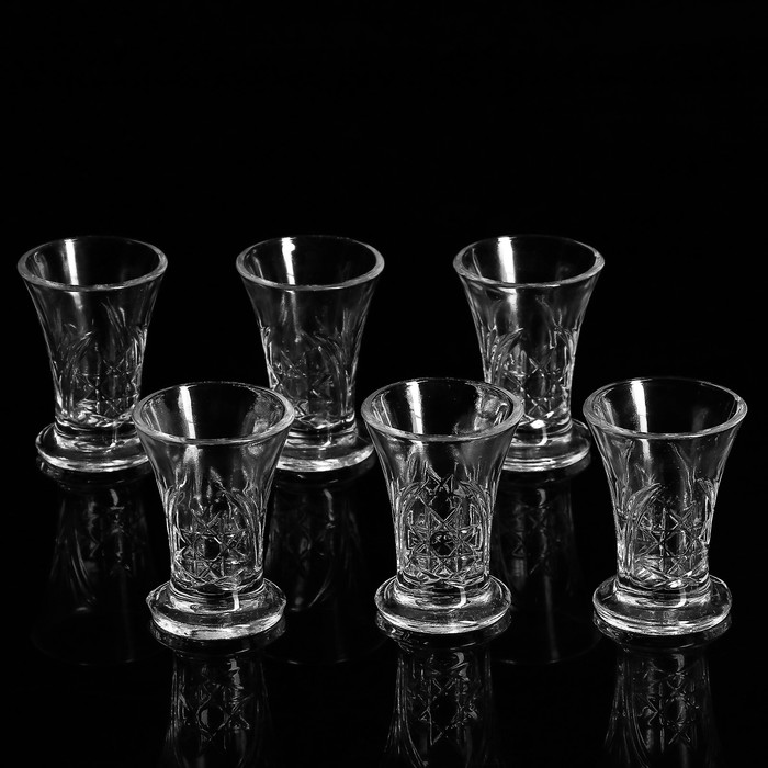 Набор стопок 50 мл "Венеция", 5,5х7,5 см, 6 шт