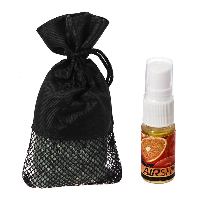 Набор ароматический в авто "Сицилийский апельсин", ароматические камни, спрей 10 мл