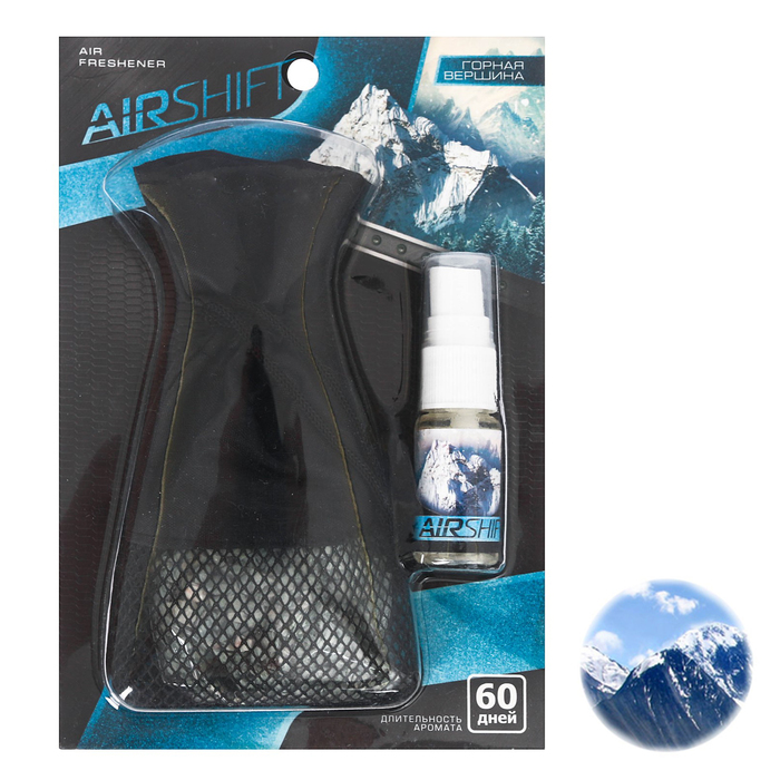 Набор ароматический в авто "Горная вершина", ароматические камни, спрей 10 мл
