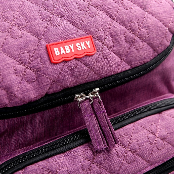 Рюкзак женский, для мамы и малыша, с ковриком для пеленания, цвет фиолетовый