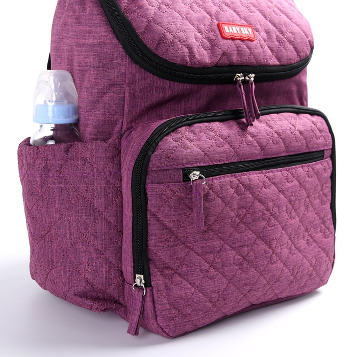Рюкзак женский, для мамы и малыша, с ковриком для пеленания, цвет фиолетовый
