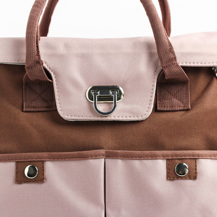 Сумка для мамы и малыша, с ковриком для пеленания, цвет коричневый