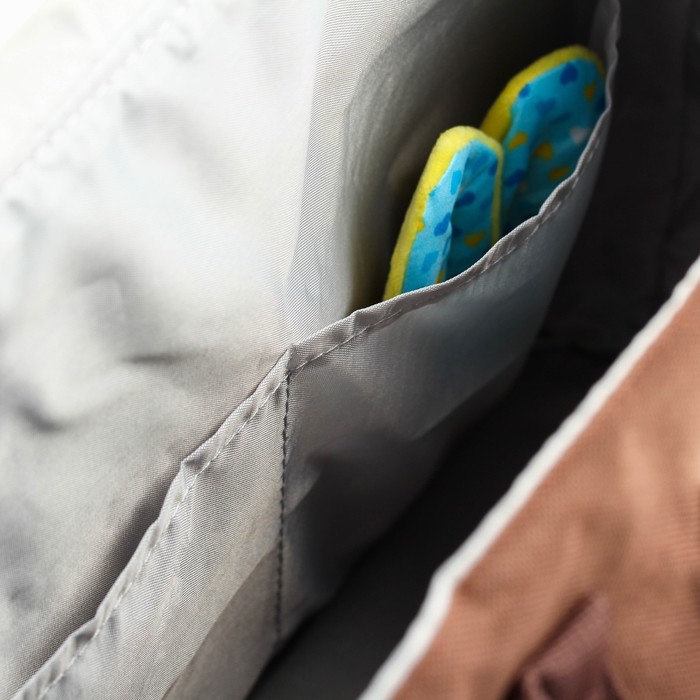 Сумка для мамы и малыша, с ковриком для пеленания, цвет коричневый