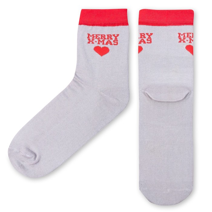 Носки женские "X-Mas" р-р 36-40 (23-25 см) 80% хл, 15% п/э, 5% эл