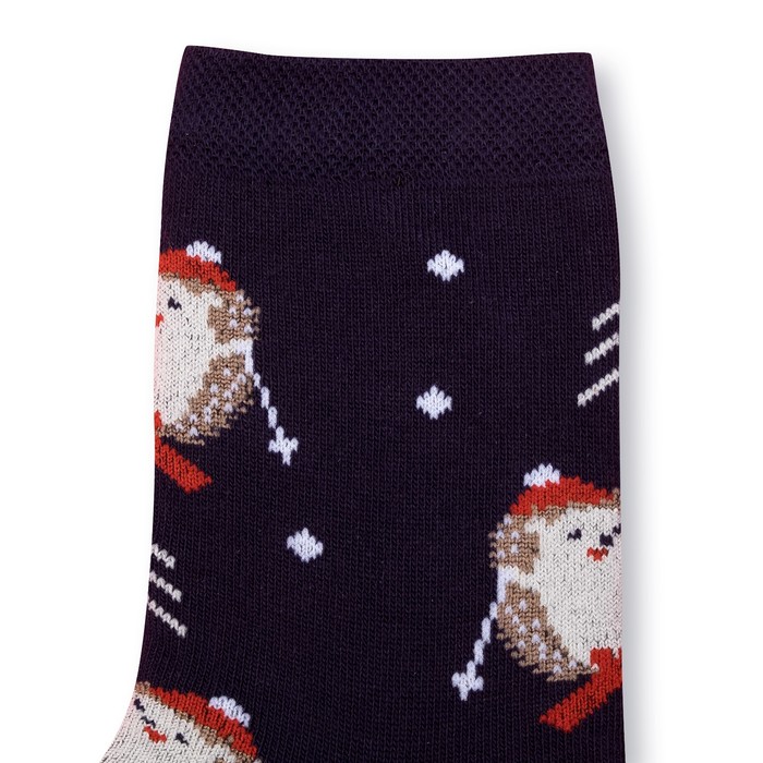 Носки женские "Ёжики" р-р 36-40 (23-25 см) 80% хл, 15% п/э, 5% эл