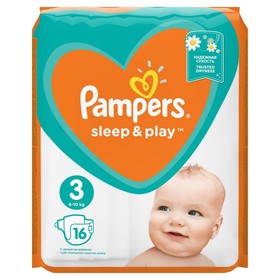 

Подгузники Pampers Sleep&Play (6-10 кг), 16 шт