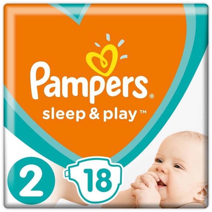 Подгузники Pampers Sleep&Play, 4-8 кг, мини, 18 шт/уп