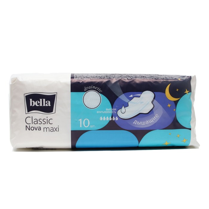 Гигиенические прокладки Bella Classic Nova Maxi, 10 шт. bella classic nova прокладки гигиенические maxi 10 бел линия