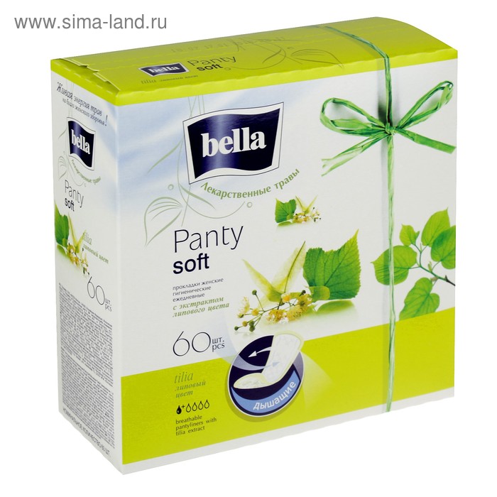 Ежедневные прокладки Bella Panty Soft «Липа», 60 шт. прокладки bella panty soft tilia 60 шт