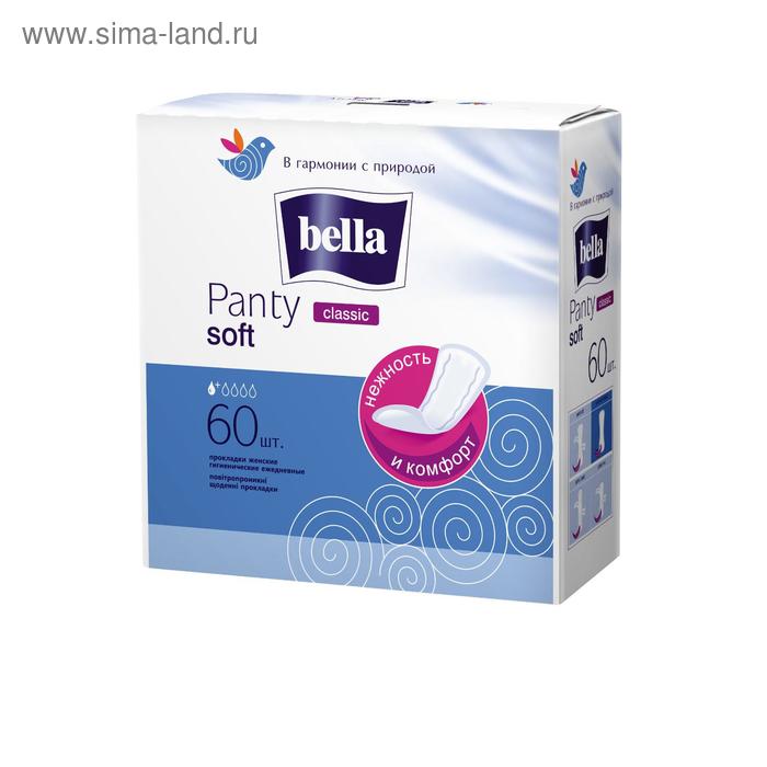 Ежедневные прокладки Bella Panty Soft Classic, 60 шт. прокладки ежедневные panty soft с экстрактом липового цвета 60 шт