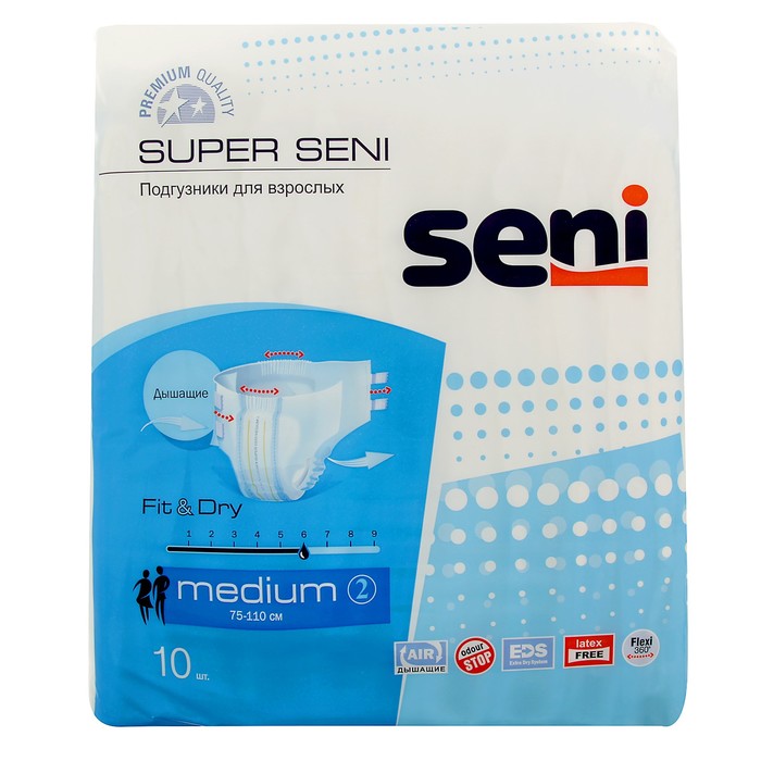 Подгузники Seni Super Medium №2, 10 шт