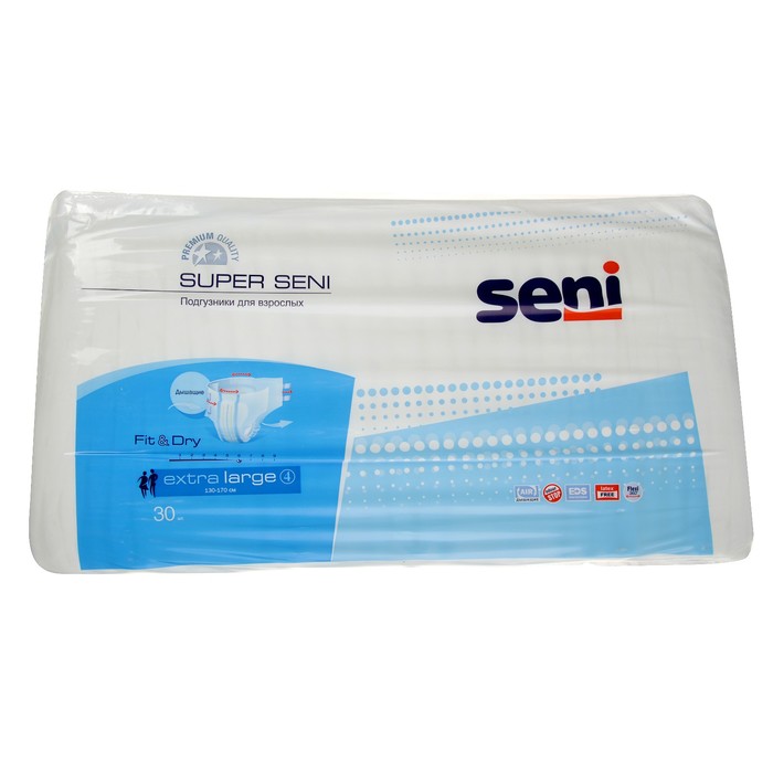 Подгузники Seni Super Extra Large №4, 30 шт
