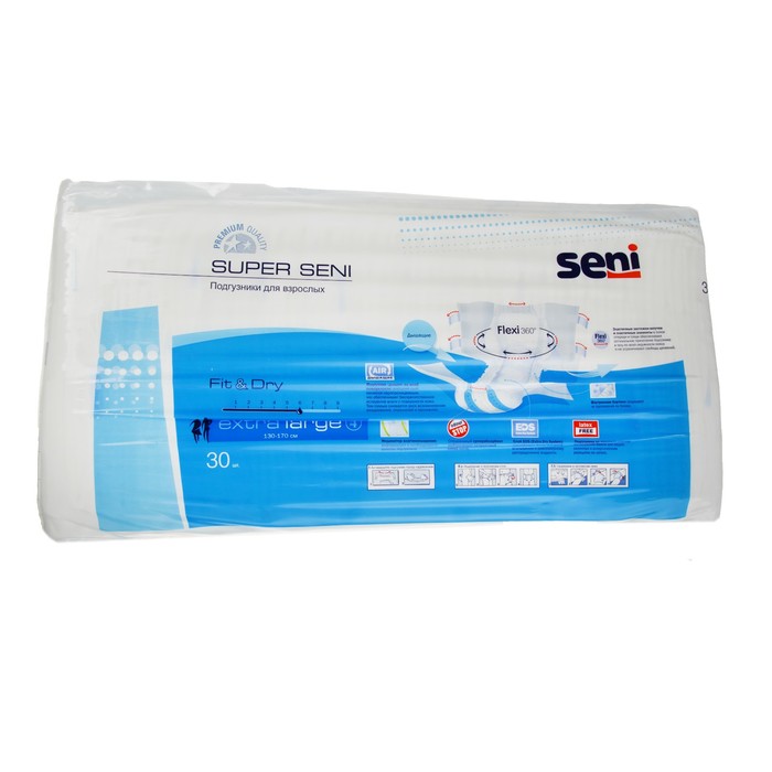 Подгузники Seni Super Extra Large №4, 30 шт