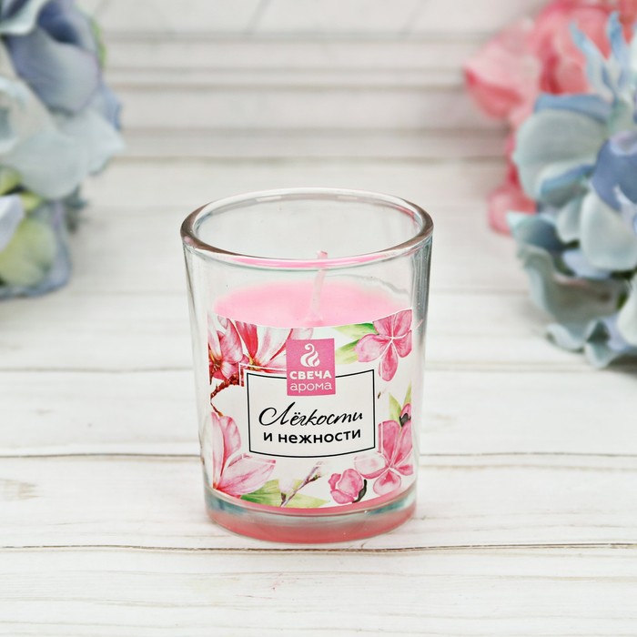 Аромасвеча в подарочной коробке "Легкости и нежности"