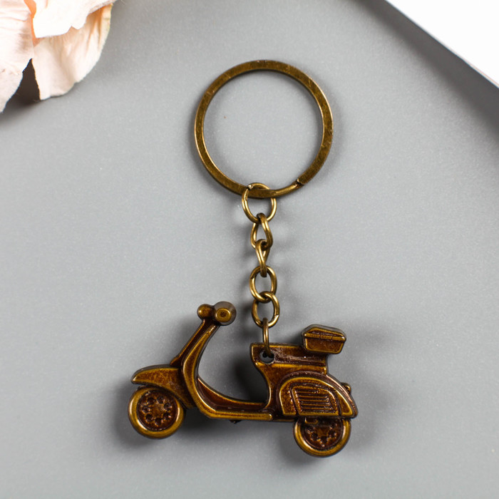 Брелок пластик под металл "Мопед" 4,7х2,7х1,2 см