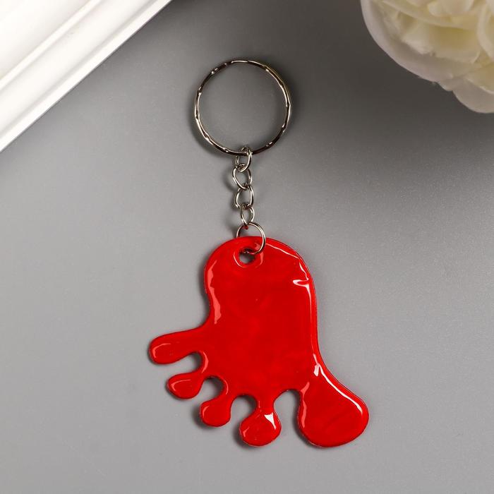 Брелок пластик светоотражающий "Ножка" МИКС 6,2х3,7 см