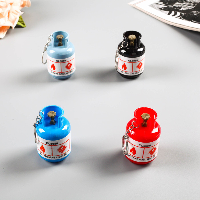 Брелок пластик с точилкой "Огнетушитель" МИКС 6,2х3,8х3,8 см