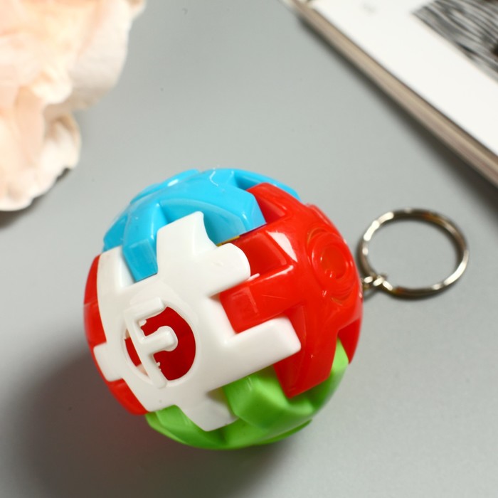 Брелок пластик конструктор "Шар" МИКС 5,5х5,5х5,5 см