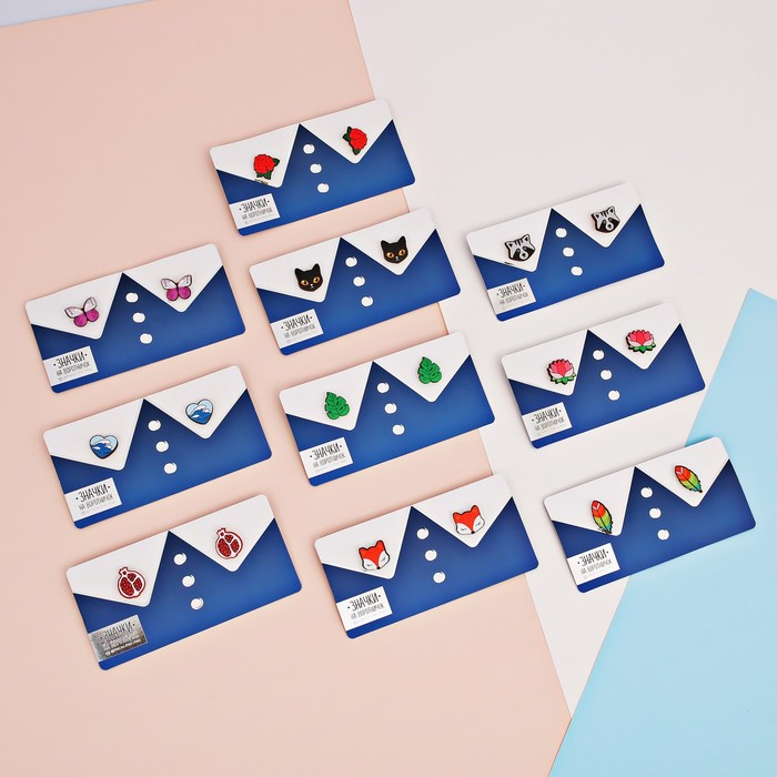 Значки на воротничок "Бабочки"