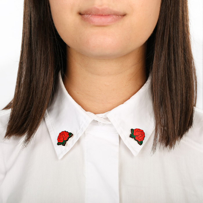 Значки на воротничок "Розы"