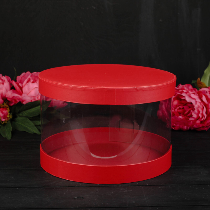 Набор коробок 3в1, красный, 38 х 38 х 20 - 26 х 26 х 17 см