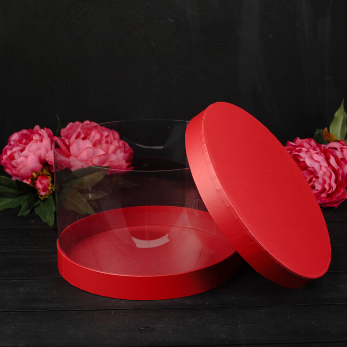 Набор коробок 3в1, красный, 38 х 38 х 20 - 26 х 26 х 17 см