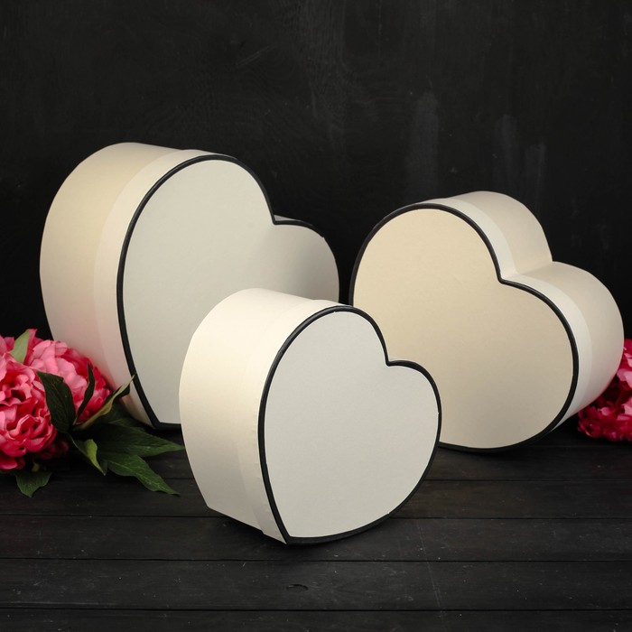 Набор коробок 3в1, бежевый, 31 х 29 х 15 - 22 х 20 х 11 см