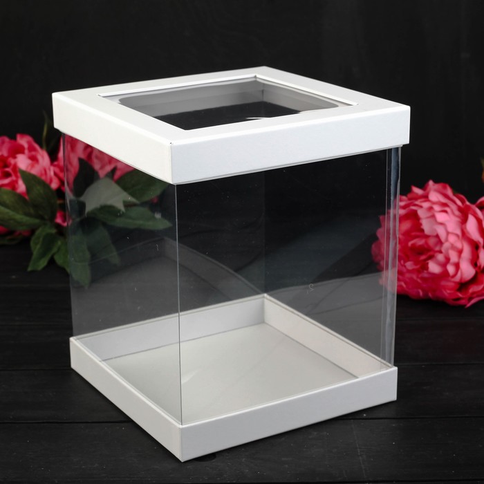 Набор коробок 3в1, белый, 23 х 23 х 26 - 16 х 16 х 23 см