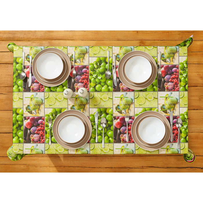 Скатерть "Инжир и лайм"  150 х180 см