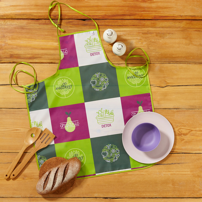 Фартук "Detox" 69х59 см, фиолетовый