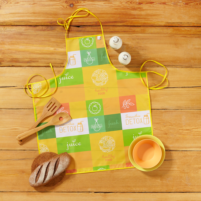 Фартук "Detox" модель 4 оранжевый