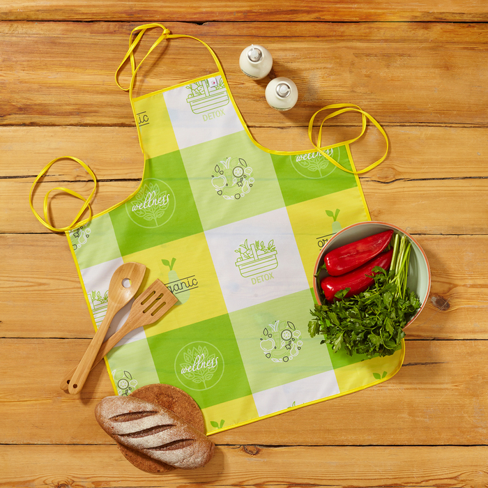 Фартук "Detox" 69х59 см, жёлтый