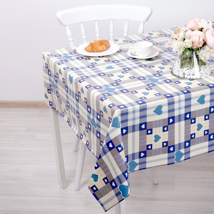 Клеенка столовая на нетканой основе (рулон 19 метров), ширина 137 см, толщина 0,08 мм УЦЕНКА