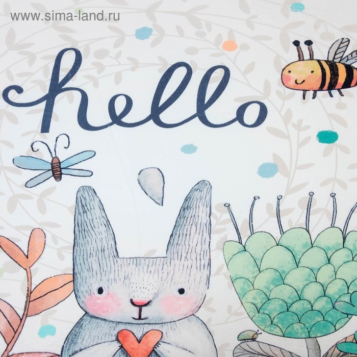 

Ковер детский "Hello" 80х120 см, велюр,поролон 400г/м2