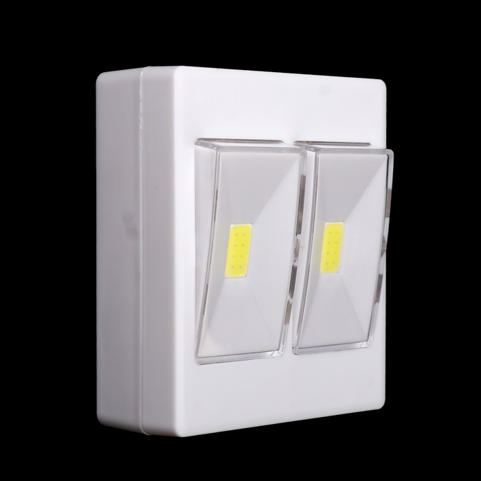 Ночник "Включатель двойной" АКБ USB 2LED 9х3,3х10