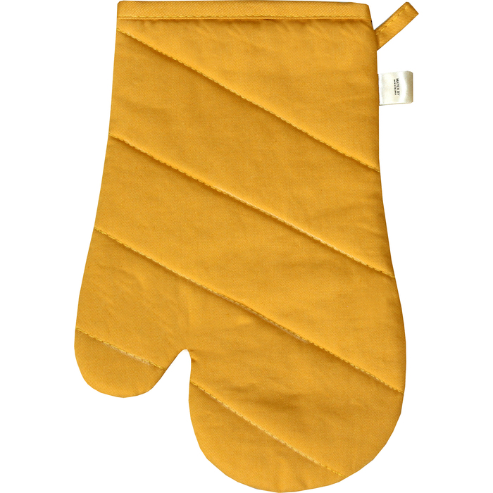 Варежка-прихватка "Олень с огоньками" 30х20 см, саржа, хл 100%, 230 г/м2, янтарный