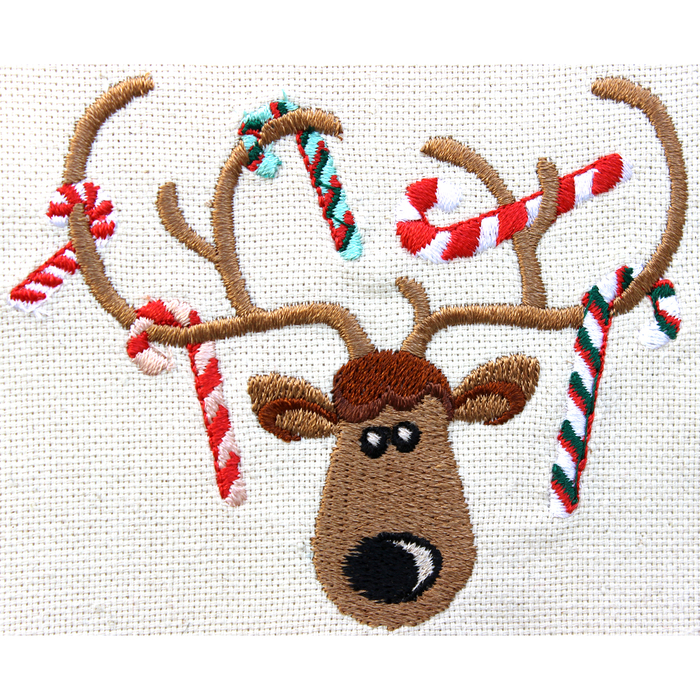 Прихватка "Карамельный олень" 22,5 х 22,5 см, цвет изумруд