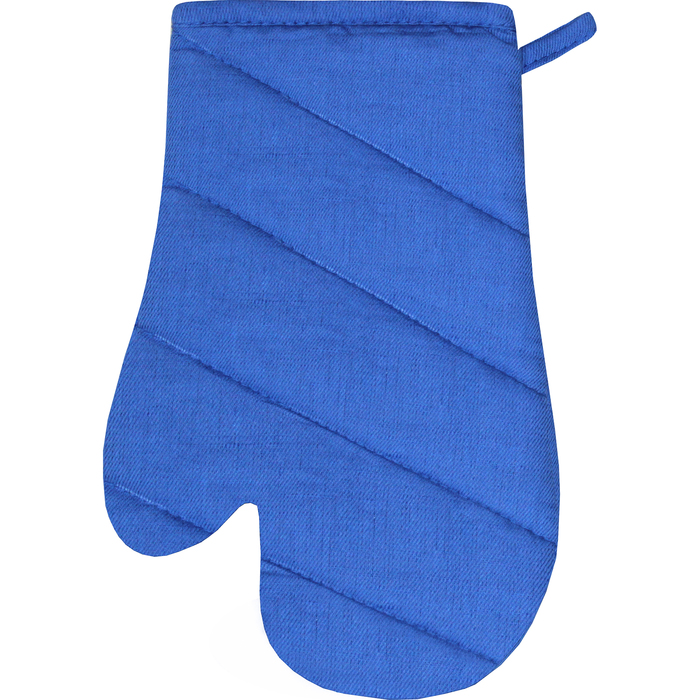 Варежка-прихватка "Снежинка" 30х20 см, саржа, хл 100%, 230 г/м2, небесный