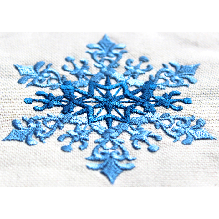 При х ватка "Снежинка" 22,5 х 22,5 см, цвет небесный