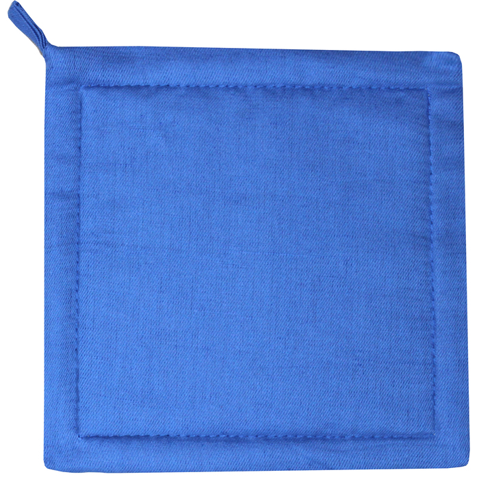 При х ватка "Снеговик и снегири" 22,5 х 22,5 см, цвет небесный