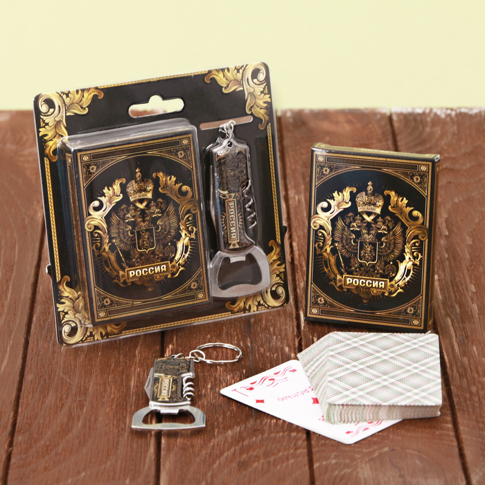 Набор "Россия", карты, нож-мультитул