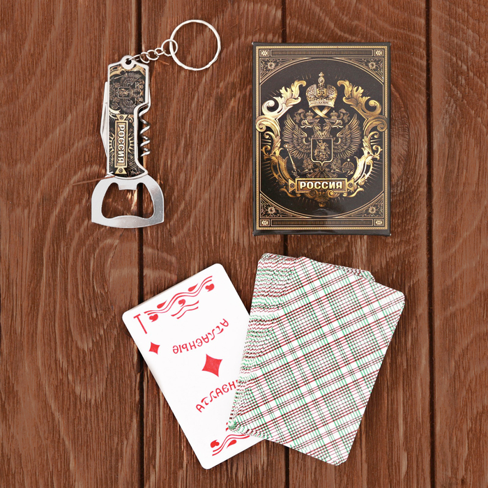 Набор "Россия", карты, нож-мультитул
