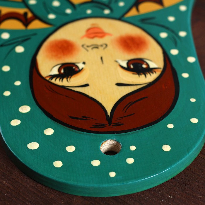 Доска разделочная «Матрёшка», 14,5×0,8×30 см, ракульская роспись