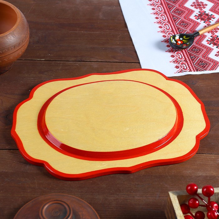 Поднос, малый, 29×21×1,5 см, ракульская роспись